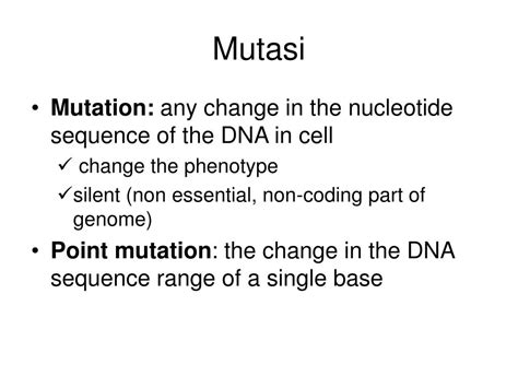 Ppt Perubahan Bahan Genetik Mutasi Powerpoint Presentation Free