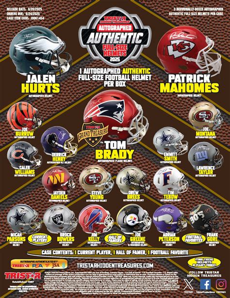 2025 TRISTAR Hidden Treasures Autographed Full-Size Authentic Football