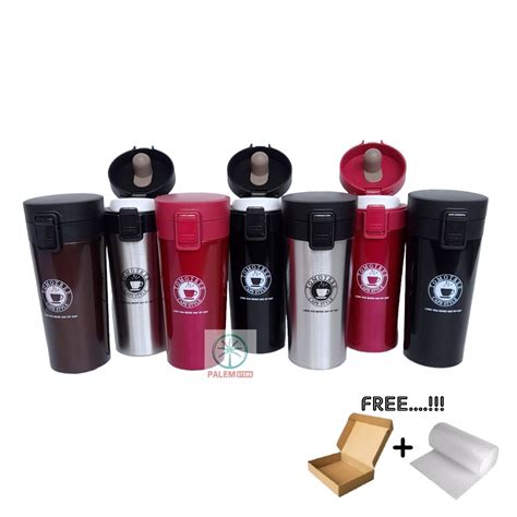 Jual Tumbler Kopi Travel Mug Vacum Coffee Tahan Air Panas Dingin