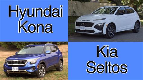 Hyundai Kona Vs Kia Seltos Comparison Korean Cousins Youtube