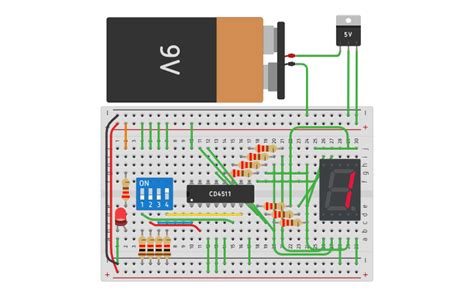 Circuit Design Decodificador Bcd A 7 Segmentos Tinkercad