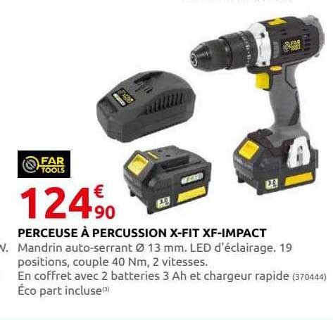 Offre Perceuse Percussion X Fit Xf Impact Far Tools Chez Rural Master