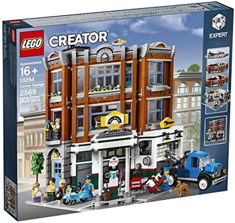 2569-Piece LEGO Creator Expert Corner Garage Kit - Lego Brick Builder