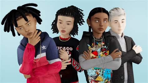 The sims 4 urban kids lookbook sims 4 – Artofit