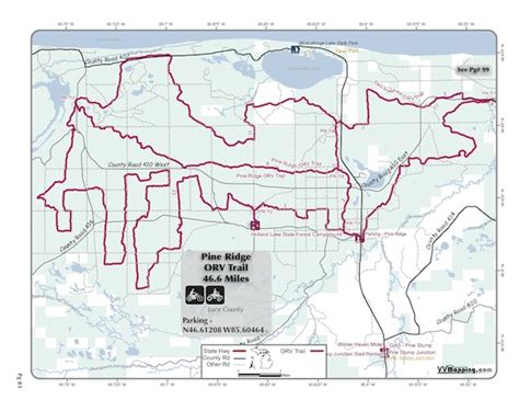 Pine Ridge Trail Information - VVMapping.com