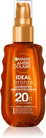 Garnier Ambre Solaire Ideal Bronze Olio Trattante E Abbronzante Spf