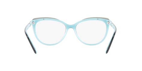 Tiffany Tf2147b 8055 Black On Tiffany Blue Woman Eyeglasses Lookeronline