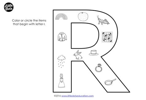 Preschool Letter R Activities And Worksheets