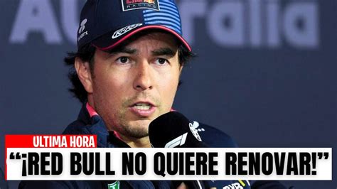 Formula Hoy Red Bull No Quiere Renovar Con Checo P Rez Youtube