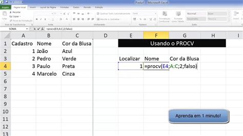 O Que A Fun O Procv No Excel