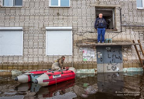 Flooding in Amur River, Russia