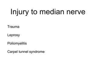 seminar Median nerve injury | PPT