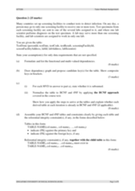 Solution Ict330 Tma Database Management System Studypool