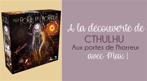 Cthulhu Aux Portes De L Horreur L Avis De Max Origames Carnet Des