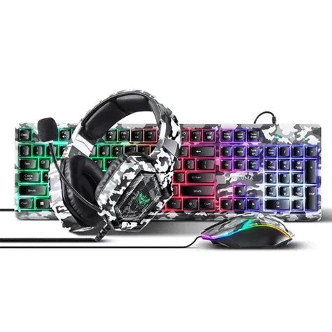 Buy Online Onikuma TZ3005 3 In 1 RGB Wired Keyboard Mouse Headset