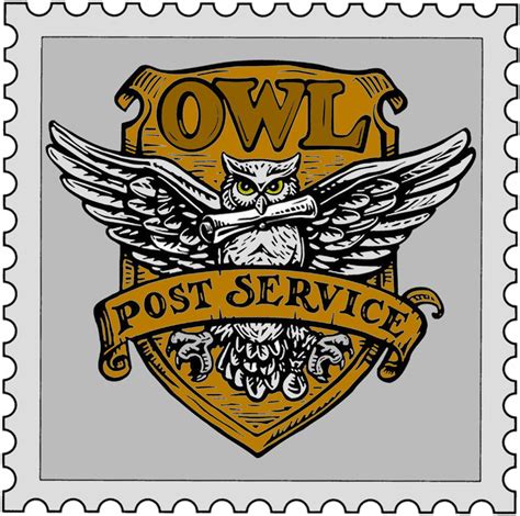 Harry Potter Owl Stamp Festa Harry Potter Harry Potter Decor Harry Potter Ts Harry Potter