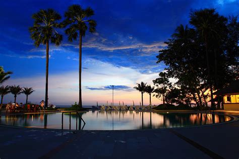 Swimming Pool At Twilight Photograph By Taweesak Jarearnsin Fine Art