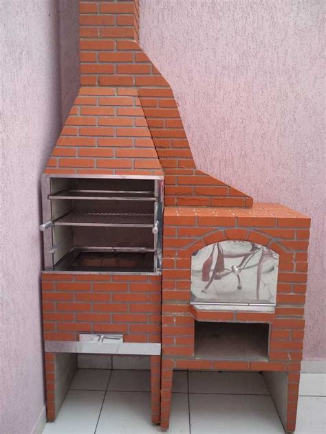 Churrasqueira Forno Pizza Napoli Pr Moldado Pintado Parcelamento Sem