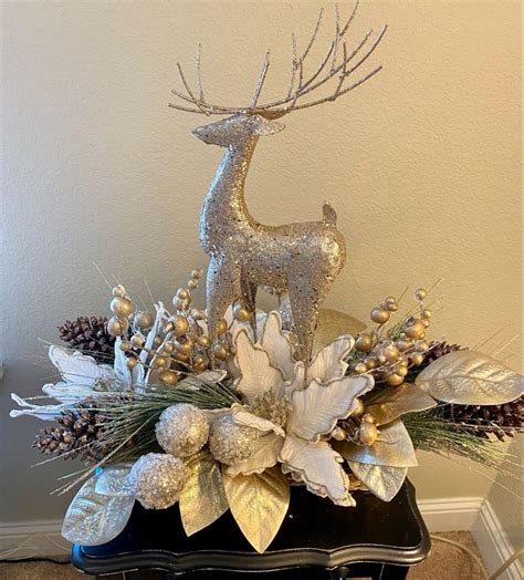 Reindeer Centerpiece Pretty Christmas Decorations Victorian