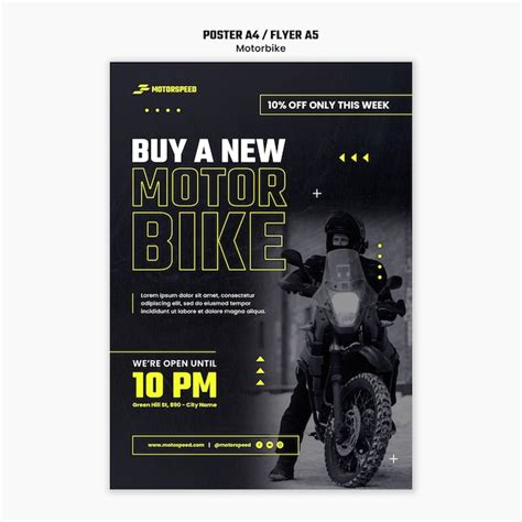 Motorcycle safety flyer PSD, High Quality Free PSD Templates for