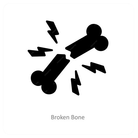 Premium Vector | Broken bone and injury icon concept