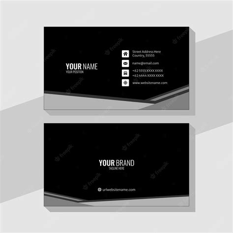 Premium Vector Elegant Corporate Business Card Template