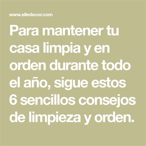 Trucos Para Tener La Casa Limpia Todo El A O Trucos De Limpieza