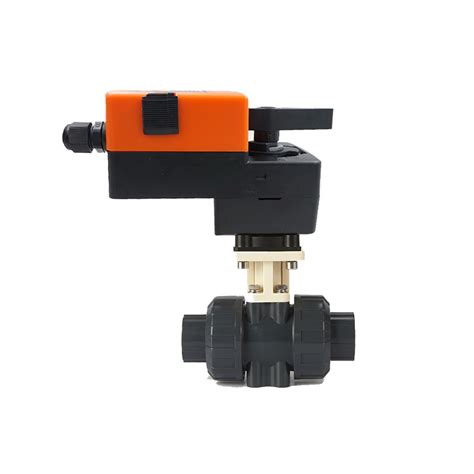 Winvall Pvc Electric Valve Dn15 Two Way Motorized Proportional Actuator Control Plastic Ball