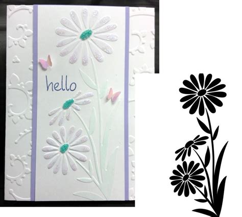 Embossing Folder Darice Large Daisy New 1218 111 Daisy Cards