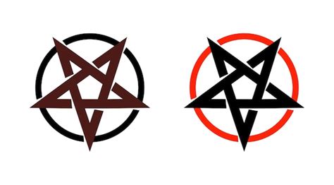 Satanás estrella pentagrama símbolo de satanismo signo místico forma