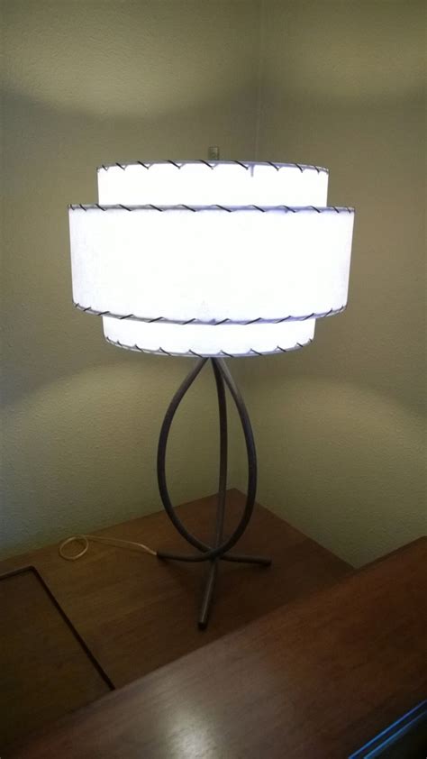 DIY Kit Vintage Mid Century Style 3 Tier Fiberglass Lamp Etsy