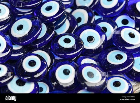 Blue Evil Eye Souvenir Sold In Istanbul Turkey Stock Photo Alamy