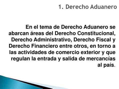 Ppt 1 Derecho Aduanero Powerpoint Presentation Free Download Id