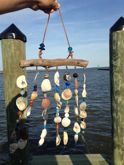 Sea Shell Mobile Beach Windchime Beach Nautical Chime Garden Decor