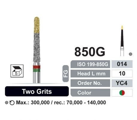 Dentalree Two Grit Diamond Burs Round End Taper Dandal Burs Form