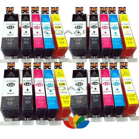 20 Compatible CANON CLI 525 PGI 526 Ink Cartridges For Pixma MG5350