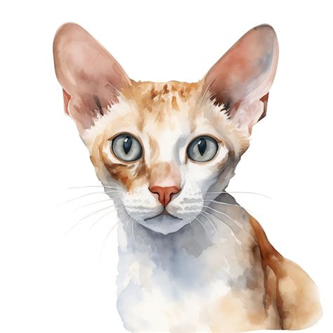 Premium Vector Cornish Rex Kitten Cat