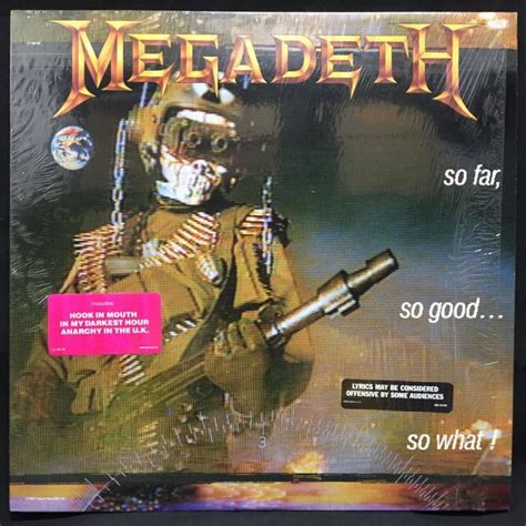 Megadeth So Far So Good So What Us Original Megadeth