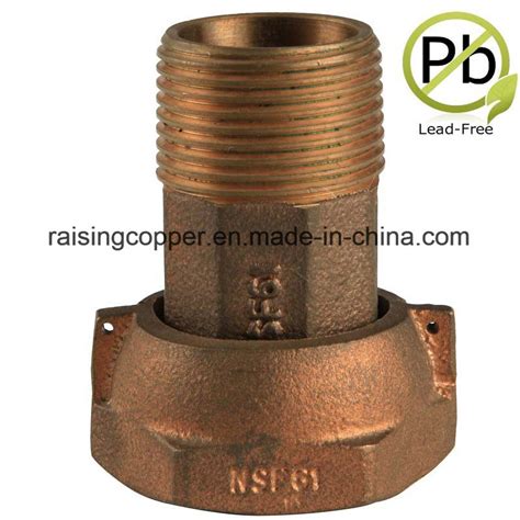 Lead Free Bronze Water Meter Tailpiece China Bronze Water Meter