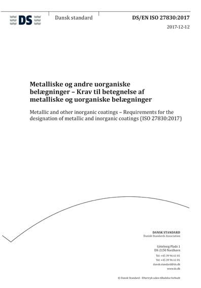 Ds En Iso Metallic And Other Inorganic Coatings