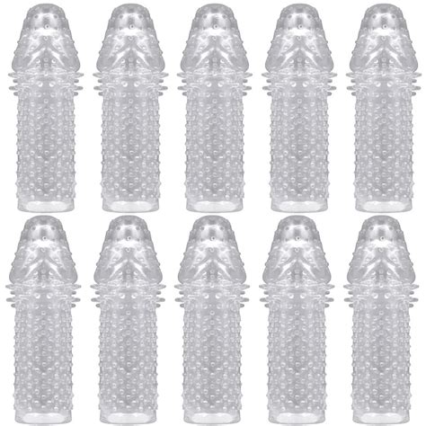 PACK 10 Capa Peniana Silicone Extensora Engrossa Aumenta SEX SHOP Shopee Brasil