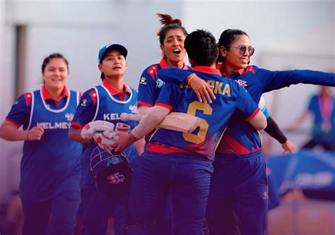 Watch Nepal Women Defeat Uae Women To Win Their First Ever Match In