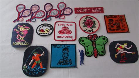 14-1013 Bunch Of Vintage 1980s Iron On Patches / Jacket Patches / Iron ...