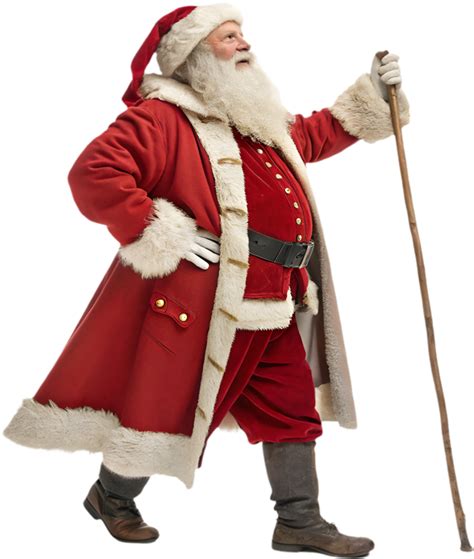 Santa Claus Clipart In Happy Pose Spreads Christmas Cheer 52242601 Png