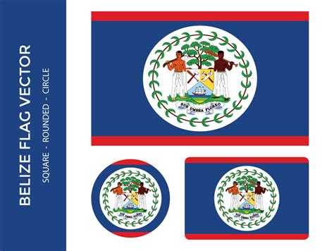 Belize Flag Vector - Frebers