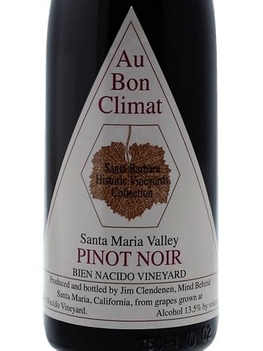 Au Bon Climat Pinot Noir Bien Nacido Vineyard Vivino United Kingdom