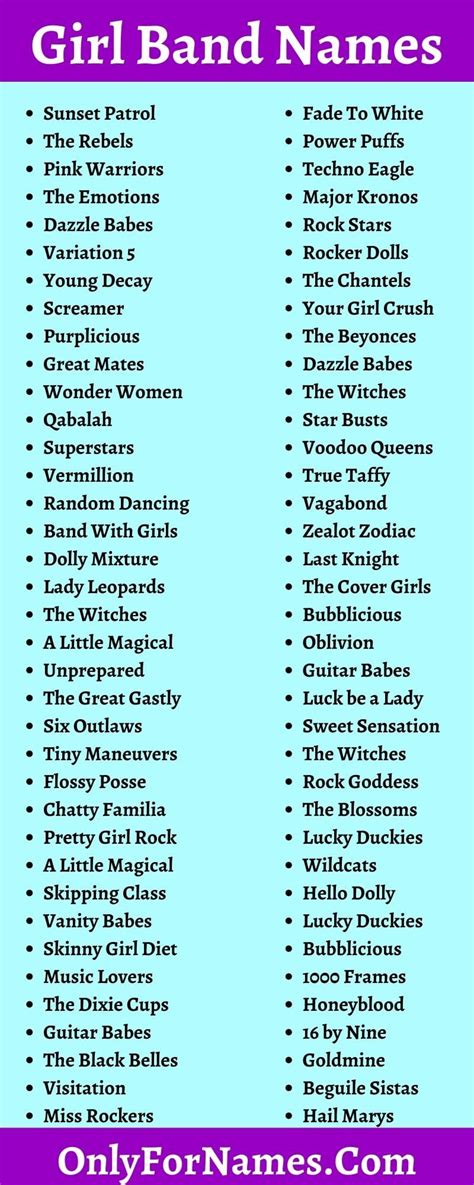 310 Girl Band Names For Rocking & Singing Girls Band