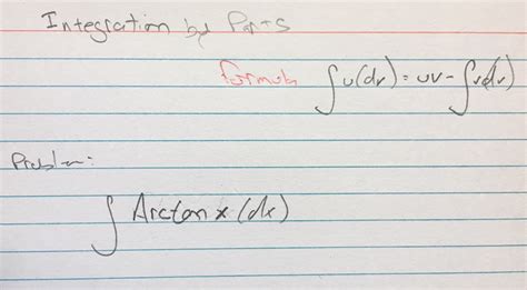 Solved Integration By Parts Formula Integral U Dv Uv