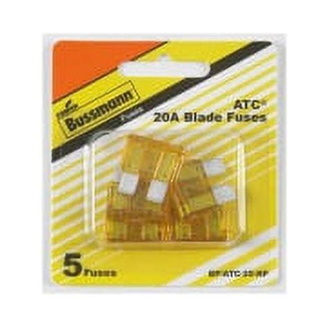 Cooper Bussmann Bpatc 20 Rp Atc Automotive Blade Fuse 20 Amp Yellow