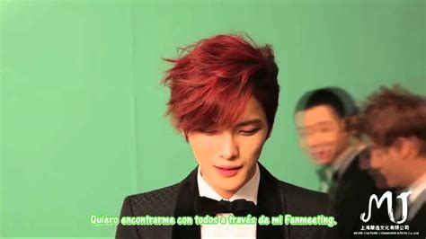 Sub Español HD 130223 Saludos de Jaejoong por su Mini concierto y FM